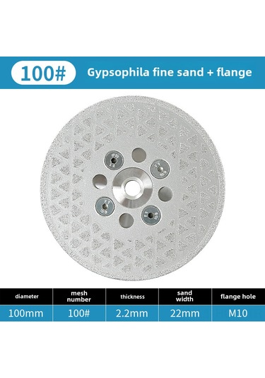 Suofeng Chuan Xing 10cm Elmas Zımpara Levhası - Mermer Granit Yüzey Yenileme, Kesme Ve Tutanak İşleme 100 İnce Zımpara