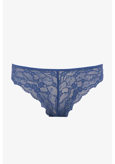DeFacto Dantel Brazilian Külot-Fall in Love T3197AZ25SPIN33 İndigo