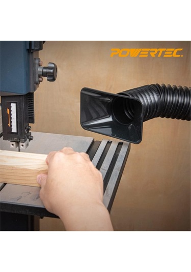 Powertec 70198 Esnek Toz Toplama Hortumu, 6,4 Cm Uzunluğunda 1