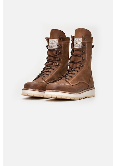 1185 Lıfestyle Long Crazy Erkek Bot Taba