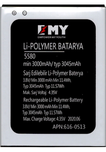 Vestel Venus V3 5580 Uyumlu Emy Batarya