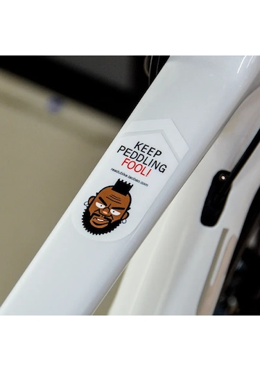 Stil 5-dağ Bisikleti Bisiklet Çerçeve Çıkartmalar Üst Tüp Etiket Bisikleti Çıkartmaları Kişiselleştirilmiş Bisiklet Aks. 44384158 Beyaz - Siyah