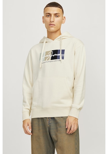 Jack & Jones Erkek Sweat 12262421 Bej Bej