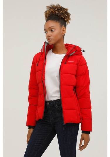 Lumberjack W-sn31 Apreskı Coat 2pr Kırmızı Kadın Kısa Kaban 000000000101165594 Kırmızı
