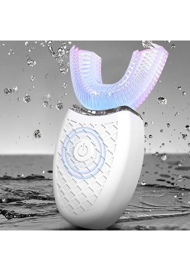 Elektrikli Diş Fırçası Ultrasonik U Şeklinde Diş Fırçaları Diş Beyazlatma İçinsiyah