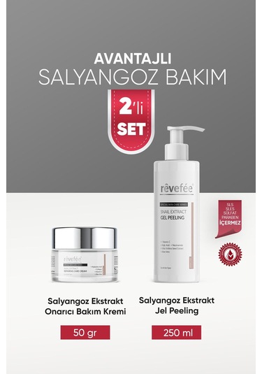 Salyangoz Ekstraktlı Onarıcı Bakım Kremi & Salyangoz Ekstraktlı Jel Peeling
