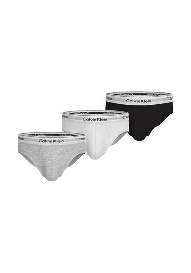 Calvin Klein Hıp Brıef 3pk Boxer-9103 Siyah-beyaz-gri
