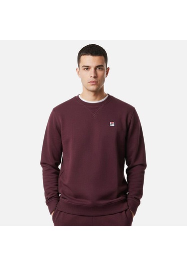 Mürdüm Fila Erkek Sweatshirt Biella Crewneck Fam1099.30065 Mürdüm