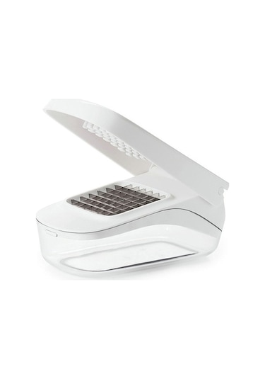 Tongxida Pratik Beyaz Sebze Meyve Doğrayıcı, Hızlı Salata Yapım Aracı Beyaz