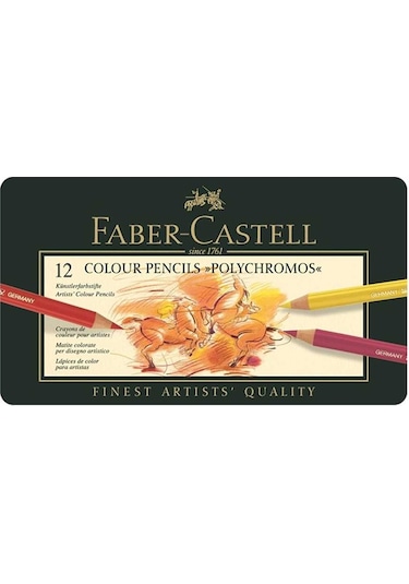 Faber-castell Polychromos Kuru Boya Kalemi 12 Renk