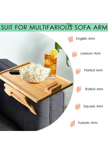 Kanepe Masası Çok Fonksiyonlu Kullanışlı Kanepe Tepsisi Ev İçin Telefon Tutuculu Katlanabilir Kanepe Masa Tepsisi 35 X 25 X 15 Cm