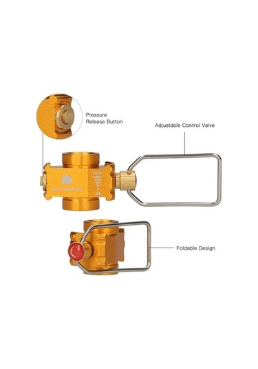 Bloomnest Gaz Tasarruflu Adaptör Yenileme Tankı Kamp Balık Avı İçin Çok Renkli Gaz Vanası Çok Renkli