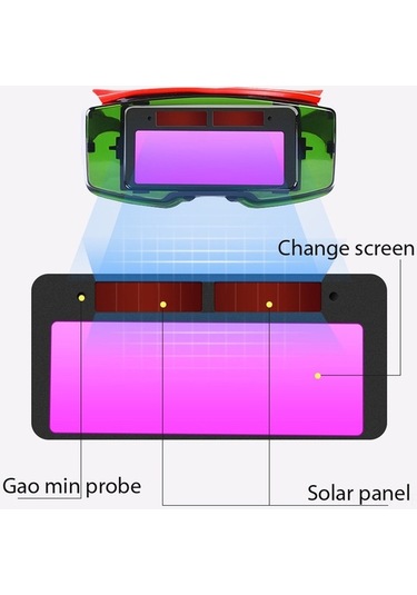 Trendooze Güneş Otomatik Işık Argon Ark Kaynağı Gözlük, Pratik Kaynak Koruması