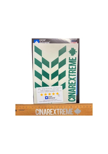 Orman Yeşili Damalı Kask Motosiklet Sticker Takımı Çınar Extreme