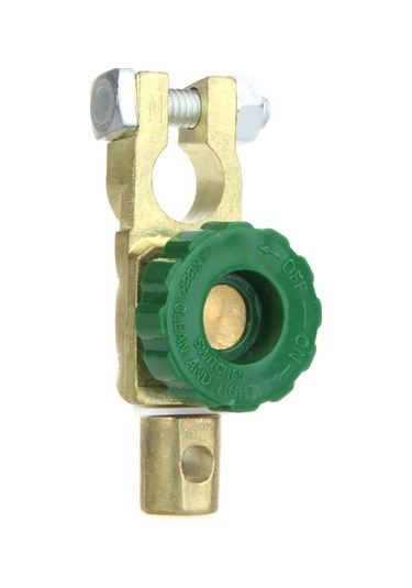 Teltree Araç Akü Terminali Anahtarı - Bakır Kaplı Çinko Alyazı - Elektrik Sızıntısı Engeli - Kolay Kurulum - 1.7cm Pile Uyumlu 1-gang