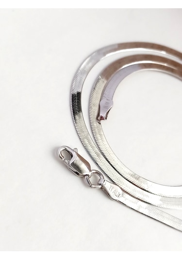 Gümüş Marıa Madalyon Tasarım Kolye Yılan Zincir Kadın Kolye