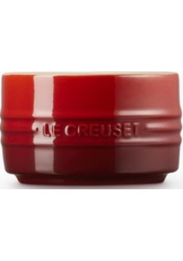 Le Creuset Seramik Ramekin, Istiflenebilir Lüks Sunum Kase Kırmızı
