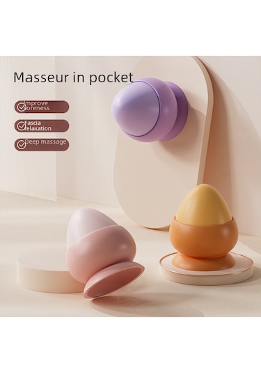 Geeksen Pembe Kutulu Silikon Top: Süction Cup Dizaynlı, Omuz-üst-bel Masajı, Yoga Geliştirici, Dayanıklı Vücut Gerginliği Alıcı刺猬 Top Diğer