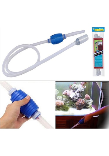 Pets Akvaryum Dip Süpürgesi Pompalı Sifon 150 CM