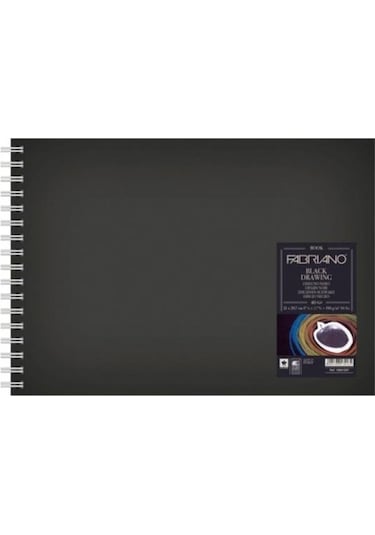 Fabriano Black Drawing Book, Siyah Murillo Karton, 190gr, 21x29,7cm