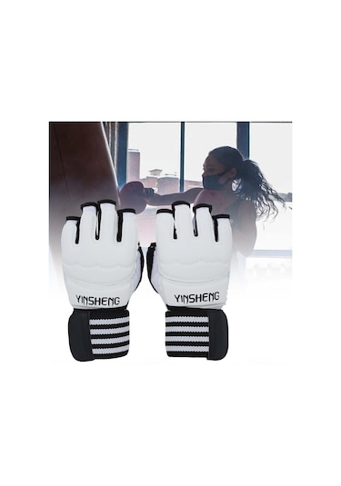 Suntek Tekvando Boks Torbası Mma M Beyaz Için Kickboks Beyaz