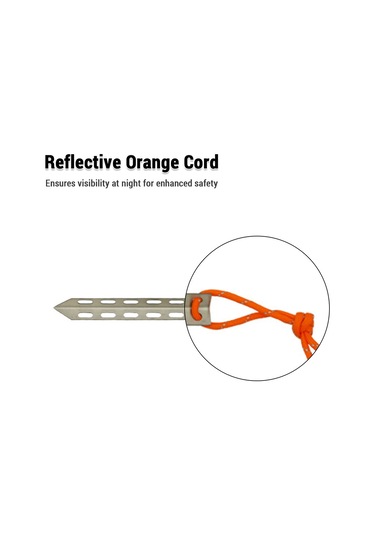 Symbee 10 Adet Çelik Çadır Çiviği - Taşınabilir Dış Mekan Fikstürü, Hafif Ve Dayanıklı Kamp Aksesuarı