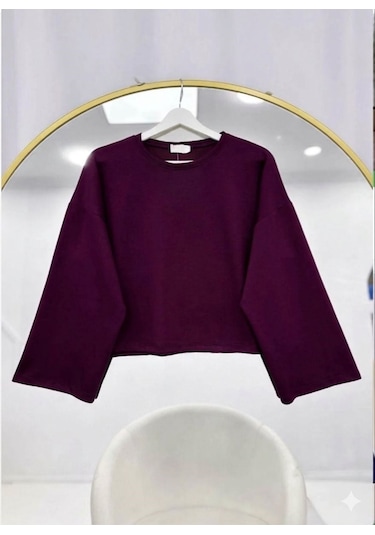 Lovie Moda Basic Oysho Bluz Bordo