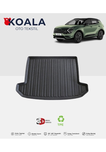 Kia Sportage 2022 Ve Sonrası 3d Bagaj Havuzu