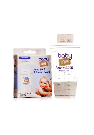 Baby Me Süt Saklama Poşeti 50 Adet
