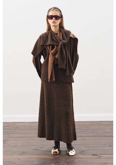 Chunky Oversıze Kazak Kahverengi Kahverengi