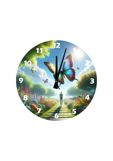 Ti-play Bir Masal Gibi 30x30cm Akrilik Dekoratif Modern Duvar Saati ÇOk Renkli