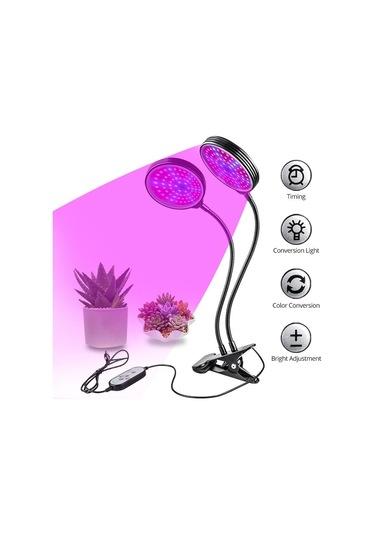 Dc5v Usb Led Büyümek Işık Tam Spektrum Fitolampy Clip-on Phyto Lamba Bitkiler İçin Çiçekler Kapalı Büyümek Çadır Kutusu Fitolamp Bitki Işık One Head