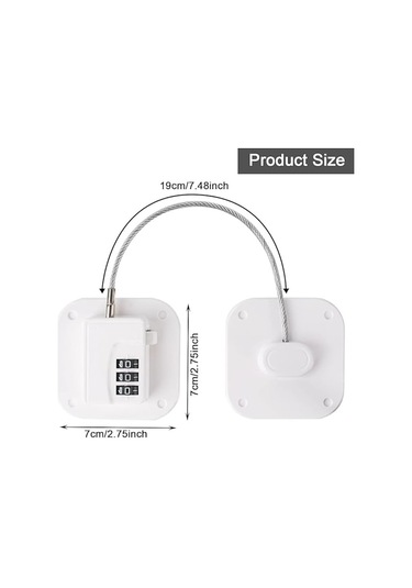 2'li Buzdolabı Kilidi - Buzdolapları İçin Şifreli Kilitler