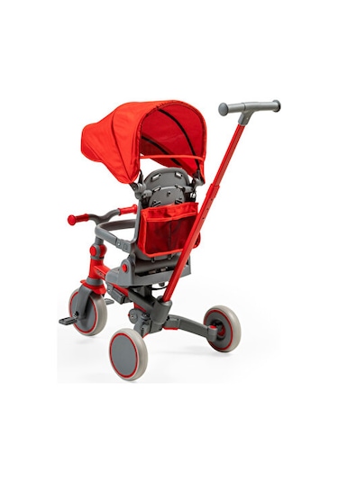 Baby2go Go-bike Ebeveyn Kontrollü 3 Tekerlekli Tenteli Bisiklet Haki