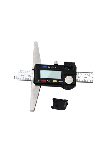 0-150mm Dijital Ekran Derinlik Ölçer Kumpas Sürmeli Kaliper Derinlik Ölçme Cetveli
