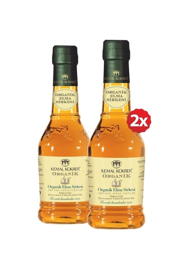 Kemal Kükrer Organik Elma Sirkesi Cam 2 x 500 ML