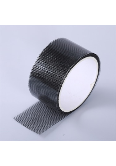 Moveevo Cam Fiber Kumaşlı Pencere Teli Tamir Bandı, Otomatik Yapışkan, Moskitönleyici Ağı Delik Tamiri, Su Geçirmez, 5cmx2m Siyah