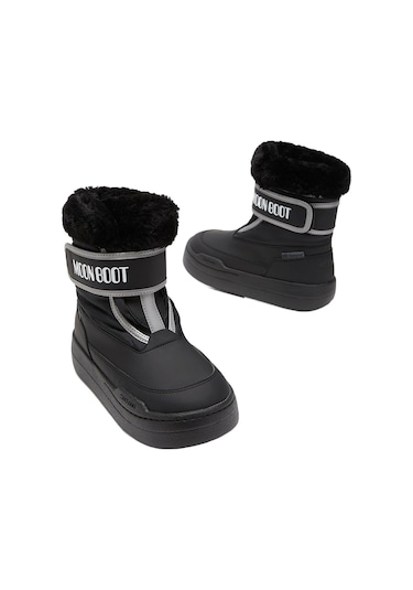 N001 Black Bot Kız Çocuk 80d3440030-n001 Moon Bootmb Jr Park Strap Siyah