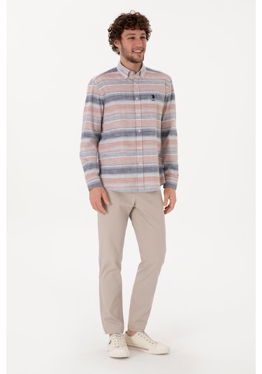 U.s. Polo Assn. Erkek Taş Pantolon Kanvas-chino 50309119-vr049 Tas Taş Rengi