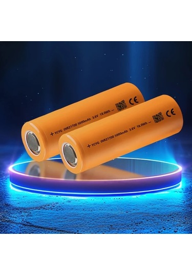 Lumaworld 2 Adet 3.6v 21700 Pil 5000mah Tırpan Fener El Aletleri