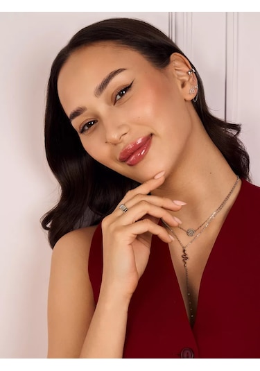 Miestilo Klipssiz Yılan Klipsli 925 Ayar Gümüş Küpeler 40920216 beyaz