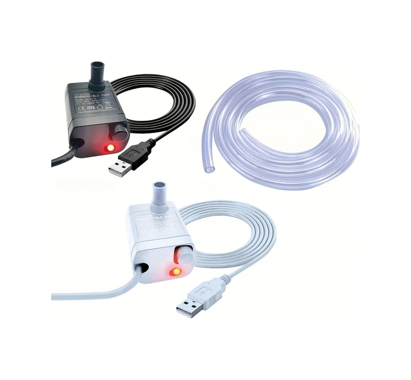 Willowhaven Gudyir Mini Dalgıç Çeşme Pompası - Beyaz Usb Güçlü Esnek Hortum Sessiz