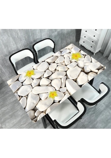 Masa Kaplama Folyosu Mobilya Masa Kaplama Folyoları Beyaz Taşlar