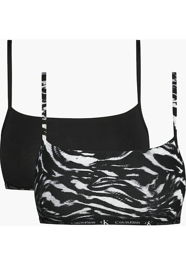 Calvin Klein 2'li Bralet siyah