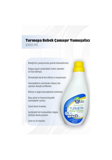 Turmepa 6 Al 5 Öde Bebek Çamaşır Yumuşatıcı 1000 Ml Ve Rosie Pamuk