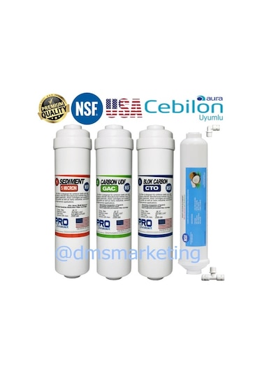 Cebilon Plus & Silver Uyumlu 5'li Filtre Seti