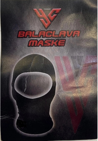 Motoyc Maske Balaklava Ince Düz Siyah