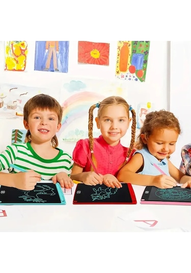 Çocuklar İçin 1 Adet 8,5" Lcd Çizim Ve Yazma Tableti - Taşınabilir, Güvenli Ve 8.5inch Red