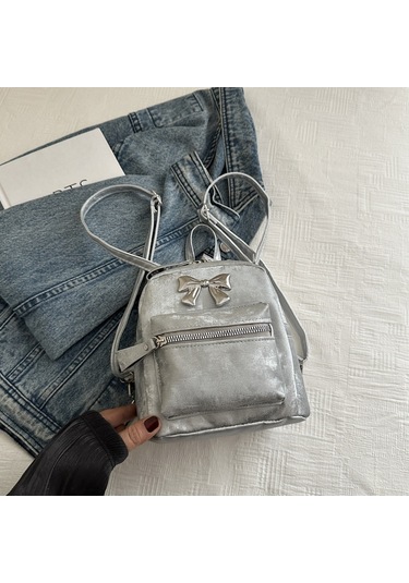 Lyon Kadın Sırt Çantası All-maç Seyahat Kadın Çantası - Gümüş Gümüş