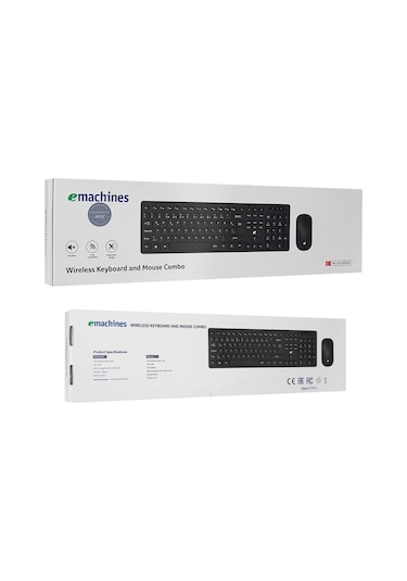Acer Emachines, Eak920, Siyah, 2.4ghz Kablosuz, Türkçe Q, Klavye Mouse Set Diğer